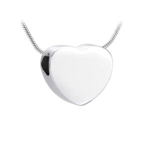 Pendant Small Flat Heart - Silver
