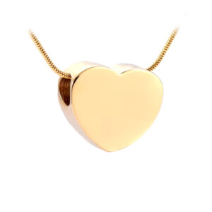 Pendant Small Flat Heart - Gold