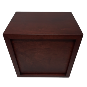 Urne funéraire en bois – Doux repos- Acajou