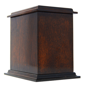 Wooden funeral urn - Wisdom - Brown