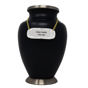 plaque argent ruban or