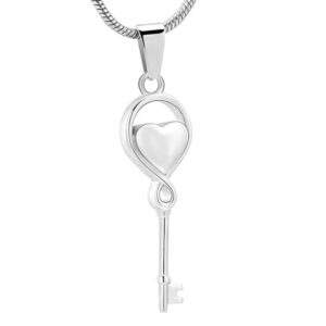 Pendentif La Clé de mon Coeur - Argent