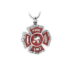 Pendentif Pompier - Rouge