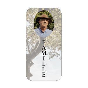 Autocollant funéraire – identification famille