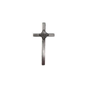 Appliqué en laiton – Croix – Argent antique