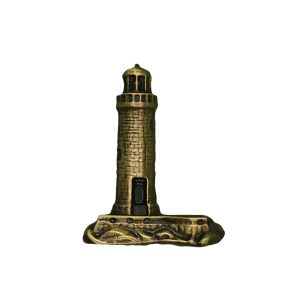 Appliqué en laiton – Phare – Laiton antique